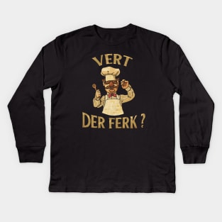 VINTAGE STYLE - vert der ferk Kids Long Sleeve T-Shirt